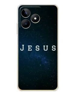 Чехол для Realme Note 60 с картинкой «Звездное небо Jesus»