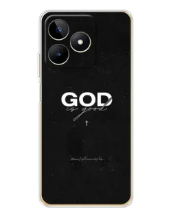 Чехол для Realme Note 60 с картинкой «GOD — Бог над всем»