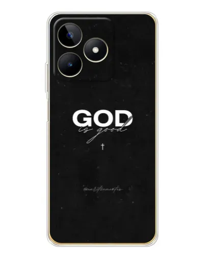 Чехол для Realme Note 60 с картинкой «GOD — Бог над всем»