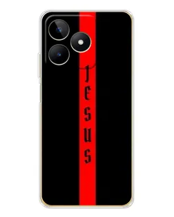 Чехол для Realme Note 60 с картинкой «Красная линия веры»