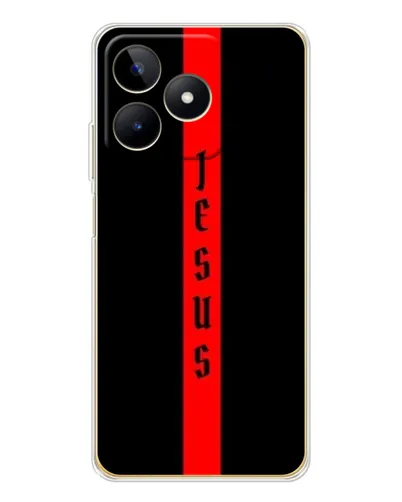 Чехол для Realme Note 60 с картинкой «Красная линия веры»