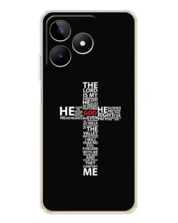 Чехол для Realme Note 60 с картинкой «Текстовый крест» Чехол для Realme Note 60 с картинкой «Текстовый крест»