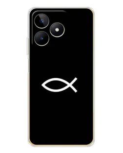 Чехол для Realme Note 60 с картинкой «Символ рыбы Jesus» Чехол для Realme Note 60 с картинкой «Символ рыбы Jesus»