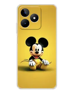 Чехол для Realme Note 60 с картинкой «Микки на желтом»