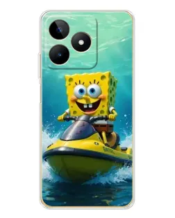 Чехол для Realme Note 60 с картинкой «Спанч Боб на гидроцикле» Чехол для Realme Note 60 с картинкой «Спанч Боб на гидроцикле»