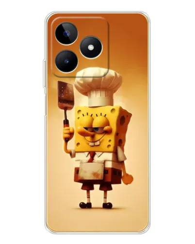 Чехол для Realme Note 60 с картинкой «Губка Боб повар» Чехол для Realme Note 60 с картинкой «Губка Боб повар»