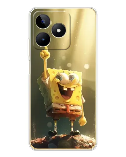 Чехол для Realme Note 60 с картинкой «Сияющий Спанч Боб» Чехол для Realme Note 60 с картинкой «Сияющий Спанч Боб»
