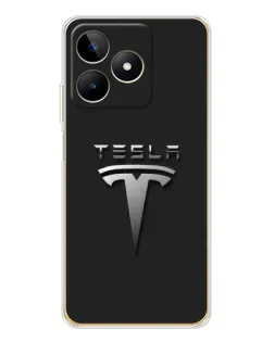 Чохол для Realme Note 60 з картинкою «Сталевий логотип Tesla» Чохол для Realme Note 60 з картинкою «Сталевий логотип Tesla»