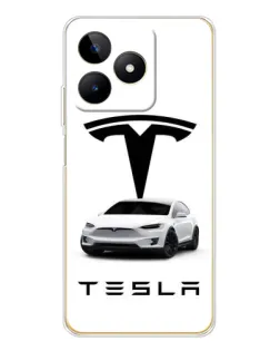 Чохол для Realme Note 60 з картинкою «Tesla White Style» Чохол для Realme Note 60 з картинкою «Tesla White Style»
