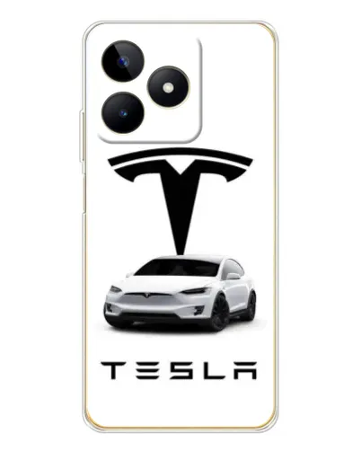 Чохол для Realme Note 60 з картинкою «Tesla White Style» Чохол для Realme Note 60 з картинкою «Tesla White Style»