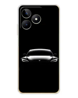 Чохол для Realme Note 60 з картинкою «Фари Tesla Night» Чохол для Realme Note 60 з картинкою «Фари Tesla Night»