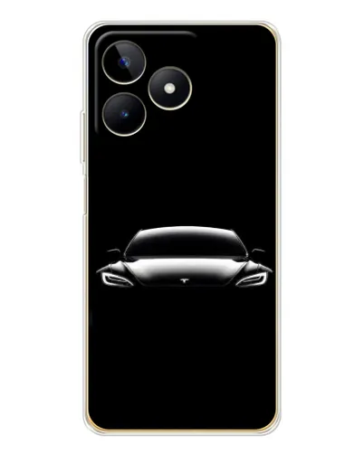 Чохол для Realme Note 60 з картинкою «Фари Tesla Night» Чохол для Realme Note 60 з картинкою «Фари Tesla Night»