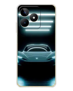 Чохол для Realme Note 60 з картинкою «Tesla в неоні» Чохол для Realme Note 60 з картинкою «Tesla в неоні»