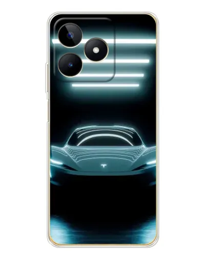 Чохол для Realme Note 60 з картинкою «Tesla в неоні» Чохол для Realme Note 60 з картинкою «Tesla в неоні»