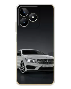 Чехол для Realme Note 60 с картинкой «Mercedes AMG GT Silver»