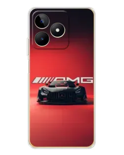 Чехол для Realme Note 60 с картинкой «Mercedes AMG — красная линия»