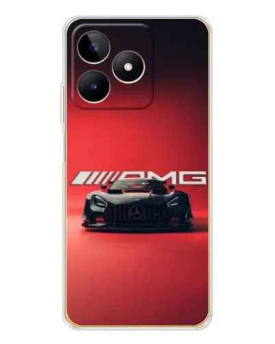Чехол для Realme Note 60 с картинкой «Mercedes AMG — красная линия» Чехол для Realme Note 60 с картинкой «Mercedes AMG — красная линия»