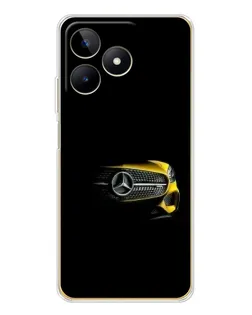 Чехол для Realme Note 60 с картинкой «Mercedes — ретро стиль»