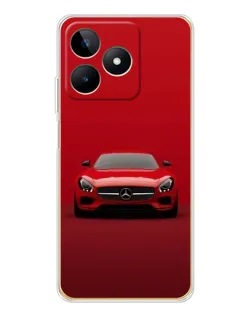 Чехол для Realme Note 60 с картинкой «Красный Mercedes AMG»