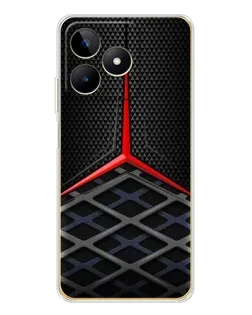 Чехол для Realme Note 60 с картинкой «Mercedes Carbon Grid»