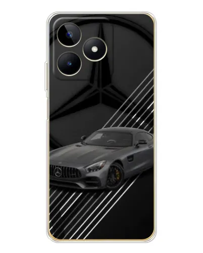 Чехол для Realme Note 60 с картинкой «Mercedes AMG — графика» Чехол для Realme Note 60 с картинкой «Mercedes AMG — графика»