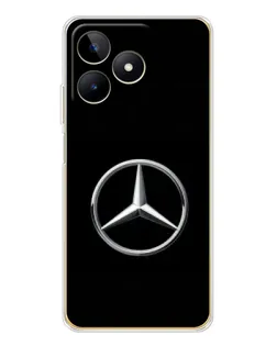 Чехол для Realme Note 60 с картинкой «Mercedes классический лого»