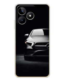Чехол для Realme Note 60 с картинкой «Свет фар Mercedes»
