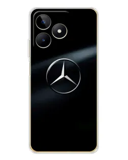 Чехол для Realme Note 60 с картинкой «Mercedes на металле» Чехол для Realme Note 60 с картинкой «Mercedes на металле»