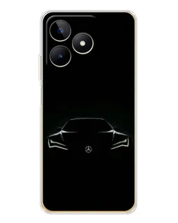 Чехол для Realme Note 60 с картинкой «Mercedes — силуэт авто» Чехол для Realme Note 60 с картинкой «Mercedes — силуэт авто»