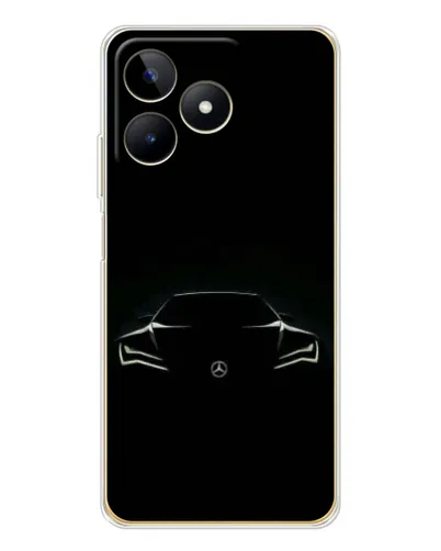 Чехол для Realme Note 60 с картинкой «Mercedes — силуэт авто» Чехол для Realme Note 60 с картинкой «Mercedes — силуэт авто»
