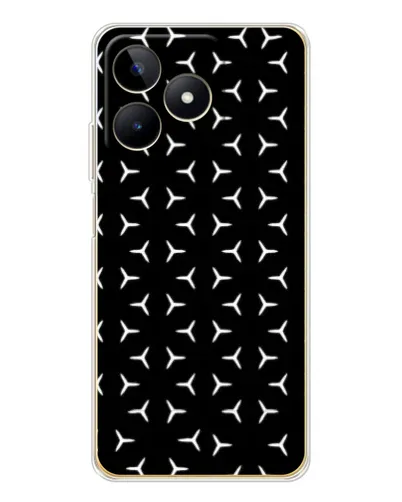 Чехол для Realme Note 60 с картинкой «Mercedes паттерн звезд» Чехол для Realme Note 60 с картинкой «Mercedes паттерн звезд»