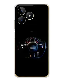Чехол для Realme Note 60 с картинкой «Салон Audi — руль» Чехол для Realme Note 60 с картинкой «Салон Audi — руль»