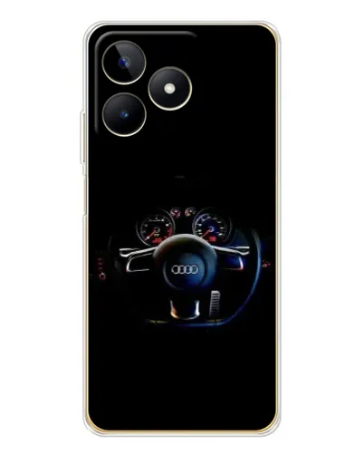Чохол для Realme Note 60 з картинкою «Салон Audi — кермо»