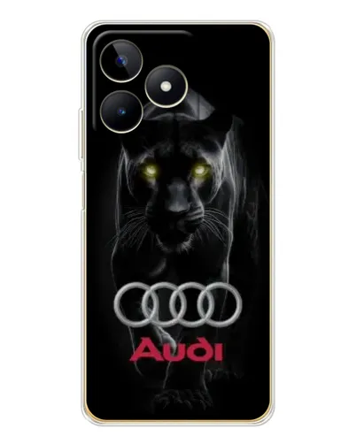 Чохол для Realme Note 60 з картинкою «Пантера та Audi»