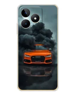 Чохол для Realme Note 60 з картинкою «Audi у хмарах диму»