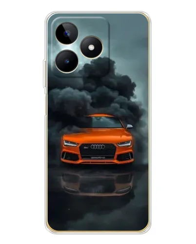 Чохол для Realme Note 60 з картинкою «Audi у хмарах диму»