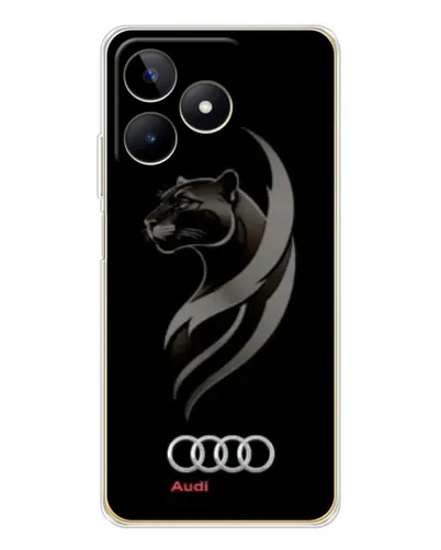 Чохол для Realme Note 60 з картинкою «Графіка — пантера та Audi»