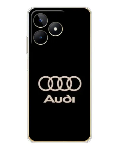 Чохол для Realme Note 60 з картинкою «Audi — золотий логотип»