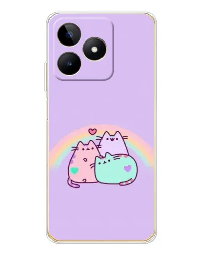Чехол для Realme Note 60 с картинкой «Радужные Пушины» Чехол для Realme Note 60 с картинкой «Радужные Пушины»