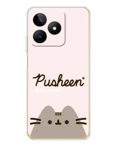 Чехол для Realme Note 60 с картинкой «Pusheen логотип» Чехол для Realme Note 60 с картинкой «Pusheen логотип»