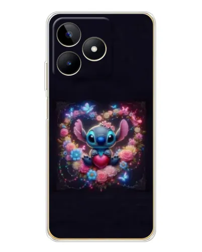 Чохол для Realme Note 60 з картинкою «Stitch у квітах» Чохол для Realme Note 60 з картинкою «Stitch у квітах»