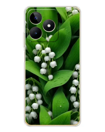 Чохол для Realme Note 60 з картинкою «Конвалії в зелені»