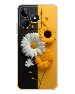 Чохол для Realme Note 60 з картинкою «Соняшник та ромашка» Чохол для Realme Note 60 з картинкою «Соняшник та ромашка»