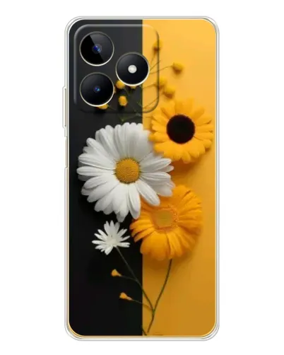 Чохол для Realme Note 60 з картинкою «Соняшник та ромашка»