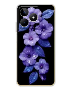 Чехол для Realme Note 60 с картинкой «Фиолетовые цветы с росою» Чехол для Realme Note 60 с картинкой «Фиолетовые цветы с росою»