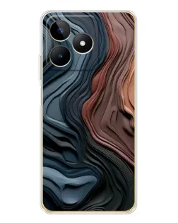 Чохол для Realme Note 60 з картинкою «Кольорові хвилі каньйону»
