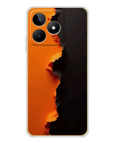 Чохол для Realme Note 60 з картинкою «Помаранчевий розлом» Чохол для Realme Note 60 з картинкою «Помаранчевий розлом»