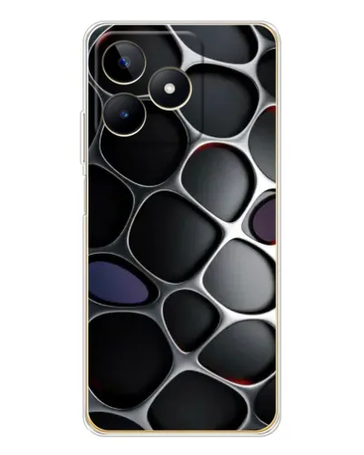 Чохол для Realme Note 60 з картинкою «Об'ємна темна решітка» Чохол для Realme Note 60 з картинкою «Об'ємна темна решітка»