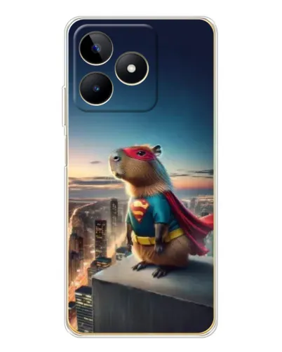 Чохол для Realme Note 60 з картинкою «Капі-мен супергерой»