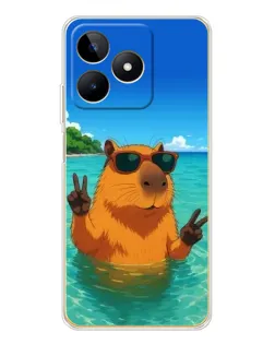 Чохол для Realme Note 60 з картинкою «Морська капібара»